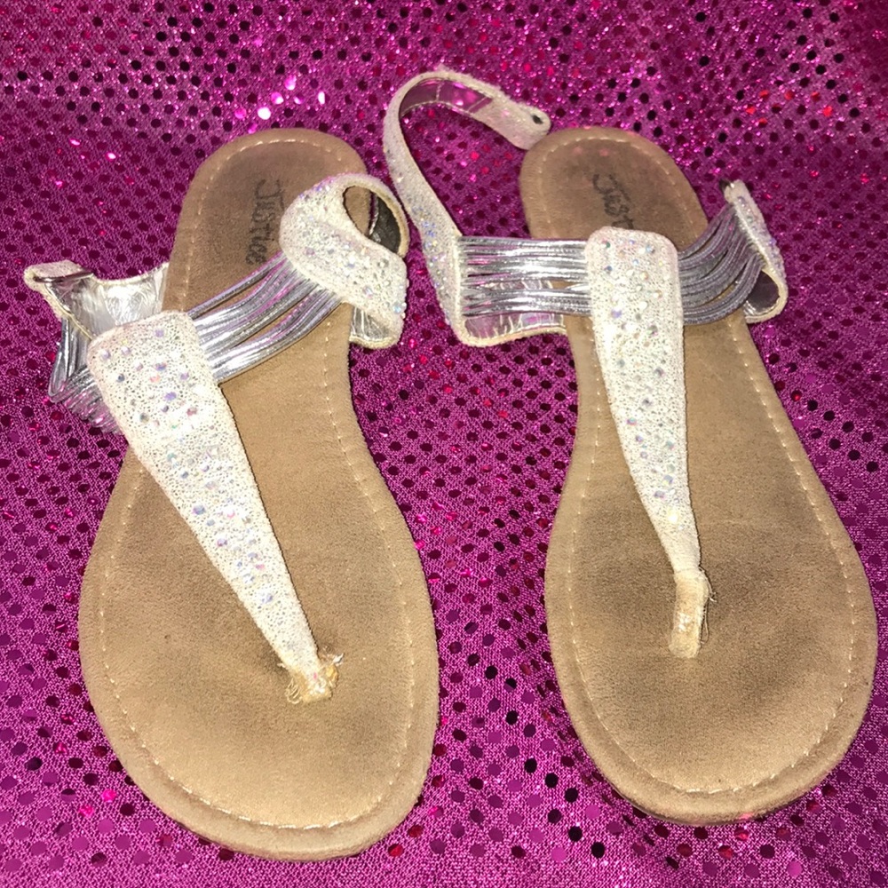 Justice Gladiator Wedges Sandals